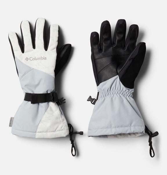 Columbia Whirlibird Gloves Women White Grey USA (US14059)